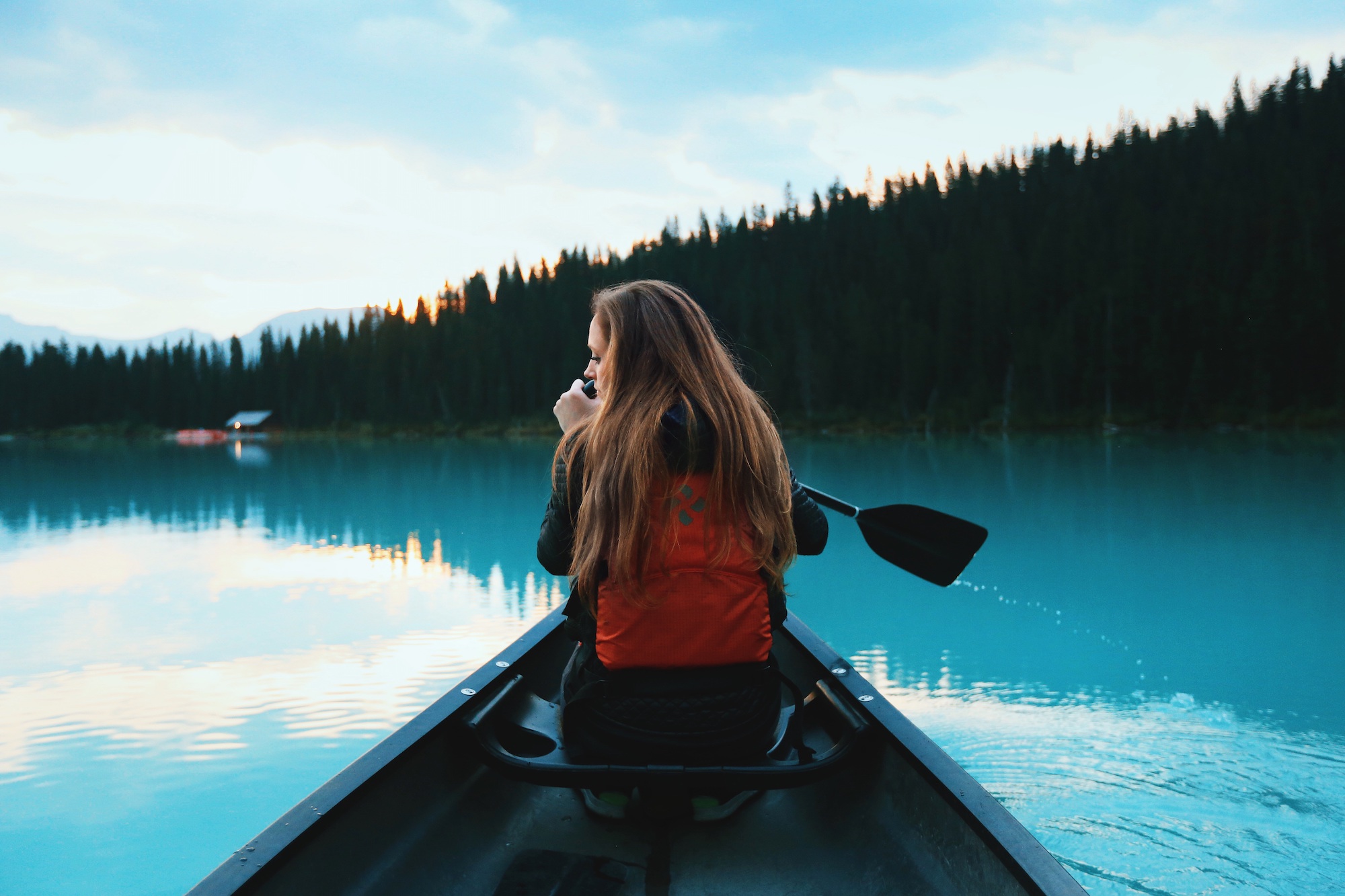 traveller on a boat